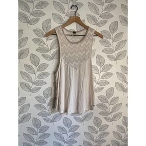 We the Free People Cream Tank Top, Size XS